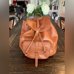 Madewell Transport Rucksack Leather Backpack
